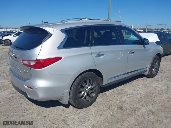 2015 Infiniti QX60 with VIN 5N1AL0MN9FC525210, listed as a IAAI auction lot 41492063 with 158,154 mi miles. Bid and sale history available at carsss.com. Image 4.