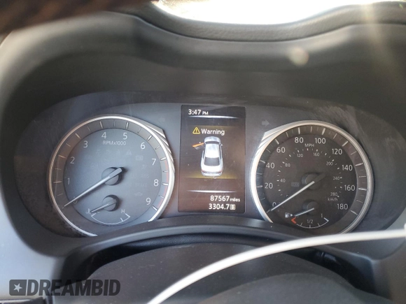 2018 Infiniti Q50 3.0t LUXE with VIN JN1EV7AP7JM360648, listed as a Copart auction lot 88972065 with 87,567 mi miles and Salvage Title. Bid and sale history available at carsss.com. Image 9.