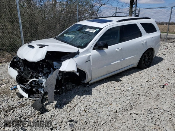 2024 Dodge Durango R/T Premium с VIN 1C4SDJCT0RC144698, выставлен на аукционе Copart как лот 52280865 с пробегом 11 249 миль миль и Списание • Salvage title. История ставок и продаж доступна на DreamBid. Изображение 1.