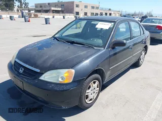 2001 Honda Civic DX with VIN 2HGES15241H573417, listed as a IAAI auction lot 41890215 with 335,619 mi miles. Bid and sale history available at carsss.com. Image 6.