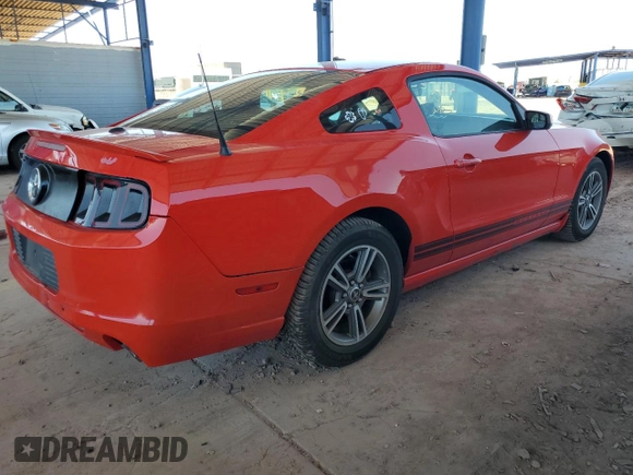 2013 Ford Mustang V6 with VIN 1ZVBP8AM0D5230180, listed as a Copart auction lot 61626655 with 100,168 mi miles and Salvage title. Bid and sale history available at DreamBid. Image 3.