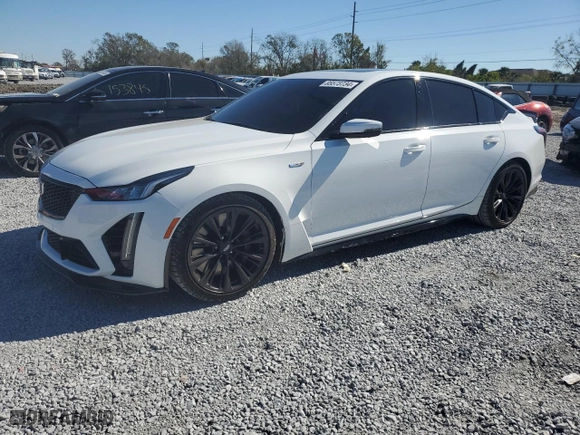 2023 Cadillac CT5-V Blackwing with VIN 1G6DY5R66P0911915, listed as a Copart auction lot 85573734 with 34,274 mi miles and Non Repairable. Bid and sale history available at carsss.com. Image 1.