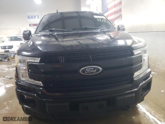 2020 Ford F-150 XL with VIN 1FTEW1E44LKE14056, listed as a Copart auction lot 45376885 with 0 mi miles and Salvage Title. Bid and sale history available at carsss.com. Image 5.