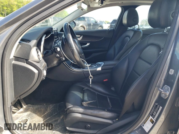 2017 Mercedes-Benz C 300 with VIN 55SWF4KB0HU193549, listed as a Copart auction lot 57495255 with 102,398 mi miles and Salvage title. Bid and sale history available at DreamBid. Image 7.