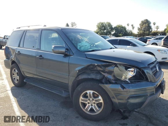 2004 Honda Pilot EX with VIN 2HKYF18564H542414, listed as a Copart auction lot 50727645 with 173,868 mi miles and Salvage Title. Bid and sale history available at DreamBid. Image 4.