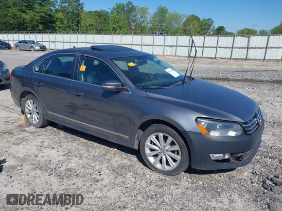 2013 Volkswagen Passat SEL Premium z VIN 1VWCP7A30DC131781, wystawiony jako IAAI lot #42193228 z przebiegiem Nie podano mil oraz . Historia ofert i sprzedaży dostępna na DreamBid. Obrazek 1.