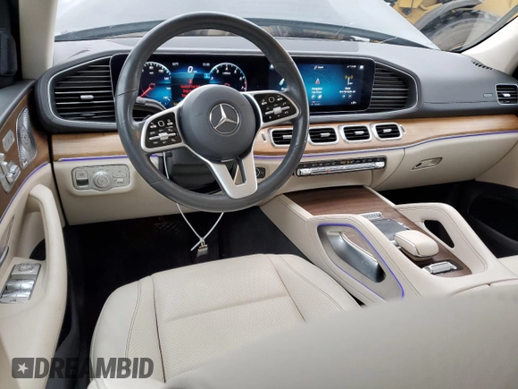 2020 Mercedes-Benz GLS 450 with VIN 4JGFF5KE3LA206471, listed as a Copart auction lot 47861325 with 62,735 mi miles and Salvage Title. Bid and sale history available at DreamBid. Image 8.
