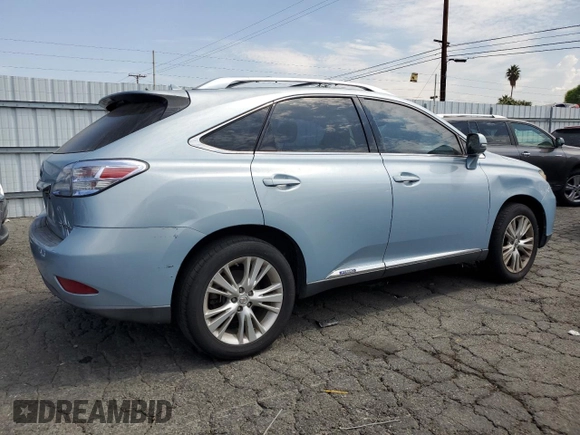 2010 Lexus RX 450h with VIN JTJBC1BA6A2401048, listed as a Copart auction lot 65098785 with 187,949 mi miles and Clean title. Bid and sale history available at DreamBid. Image 3.