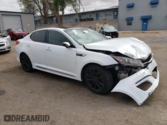 2014 Kia Optima SXL Turbo with VIN 5XXGR4A62EG284722, listed as a Copart auction lot 56189035 with 183,914 mi miles and Salvage title. Bid and sale history available at DreamBid. Image 4.
