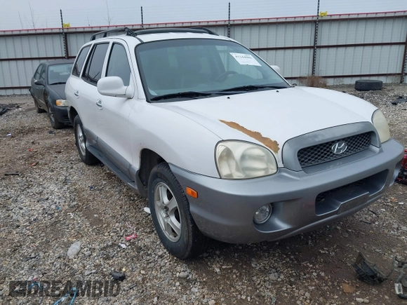 2003 Hyundai Santa Fe LX with VIN KM8SC73E23U536604, listed as a IAAI auction lot 41244086 with 193,213 mi miles. Bid and sale history available at carsss.com. Image 1.