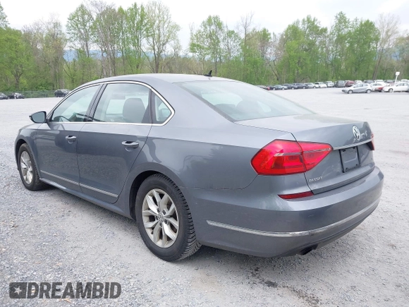 2016 Volkswagen Passat 1.8T S with VIN 1VWAT7A39GC032948, listed as a IAAI auction lot 42127599 with 177,407 mi miles. Bid and sale history available at carsss.com. Image 6.