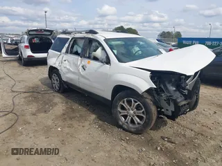 2014 GMC Acadia SLT z VIN 1GKKRRKD7EJ108527, wystawiony jako IAAI lot #41806439 z przebiegiem Nie podano mil oraz . Historia ofert i sprzedaży dostępna na DreamBid. Obrazek 1.