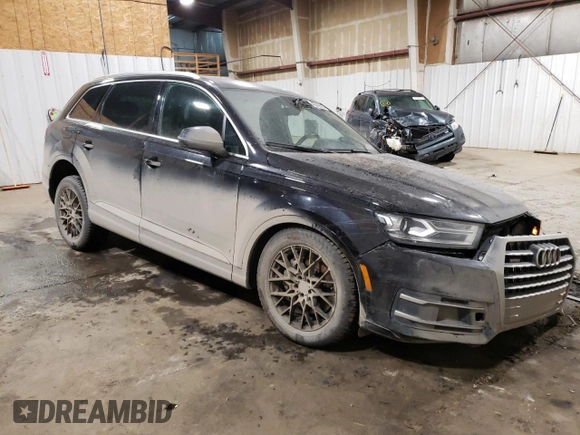 2019 Audi Q7 Premium with VIN WA1AHAF76KD043576, listed as a Copart auction lot 42242865 with 57,524 mi miles and Salvage title. Bid and sale history available at DreamBid. Image 4.