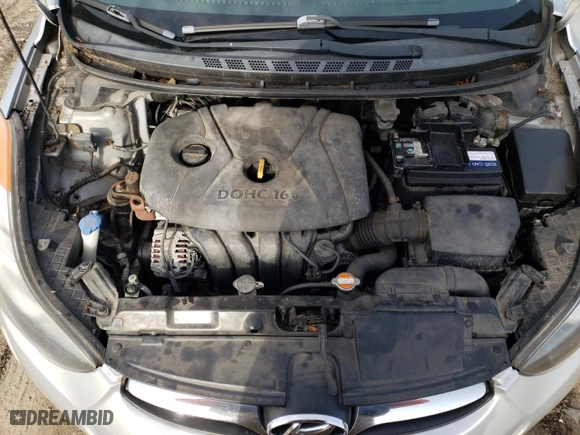 2011 Hyundai Elantra GLS PZEV with VIN 5NPDH4AE9BH031538, listed as a Copart auction lot 45534425 with 0 mi miles and Salvage Title. Bid and sale history available at carsss.com. Image 11.