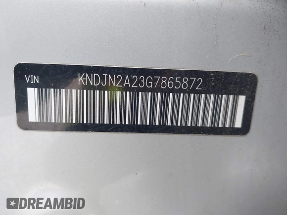 2016 Kia Soul with VIN KNDJN2A23G7865872, listed as a IAAI auction lot 41119669 with 1 mi miles. Bid and sale history available at carsss.com. Image 9.