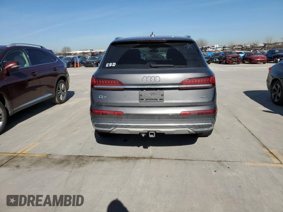 2020 Audi Q7 Premium z VIN WA1AXAF71LD005113, wystawiony jako Copart lot #39551684 z przebiegiem 61 912 mil mil oraz . Historia ofert i sprzedaży dostępna na DreamBid. Obrazek 6.