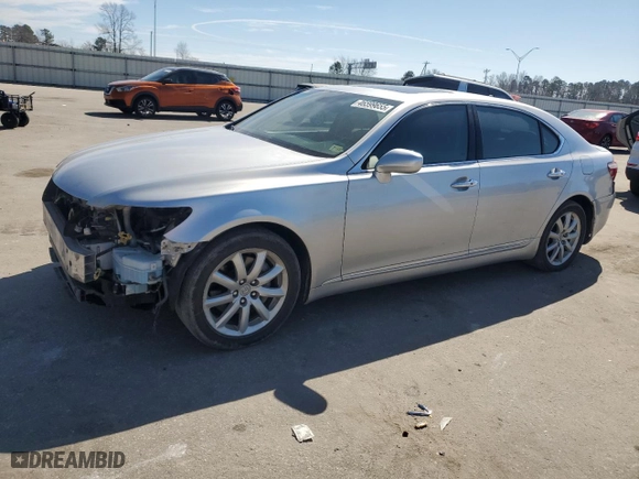 2008 Lexus LS 460 LWB with VIN JTHGL46F185026449, listed as a Copart auction lot 46599655 with 179,392 mi miles and Salvage Title. Bid and sale history available at carsss.com. Image 1.