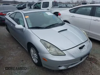 2000 Toyota Celica GT with VIN JTDDR32T5Y0069956, listed as a IAAI auction lot 41501736 with 228,814 mi miles. Bid and sale history available at carsss.com. Image 1.