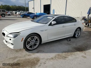 2016 BMW 6 Series 640i with VIN WBA6D0C57GG432671, listed as a Copart auction lot 86781034 with 118,161 mi miles and Salvage Title. Bid and sale history available at carsss.com. Image 1.