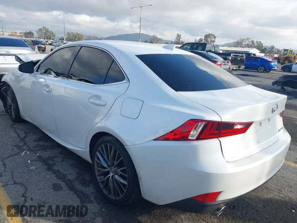2014 Lexus IS 250 with VIN JTHBF1D26E5014745, listed as a IAAI auction lot 41490300 with Not Provided miles and . Bid and sale history available at DreamBid. Image 3.