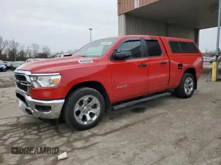 2023 Ram 1500 Big Horn with VIN 1C6RRFBG4PN525383, listed as a Copart auction lot 43139465 with 20,769 mi miles and Salvage Title. Bid and sale history available at carsss.com. Image 1.