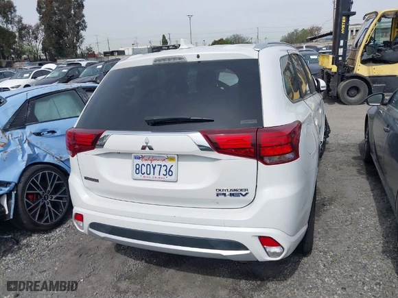 2018 Mitsubishi Outlander PHEV SEL with VIN JA4J24A50JZ044071, listed as a IAAI auction lot 41572744 with 168645 miles. Bid and sale history available at carsss.com. Image 17.