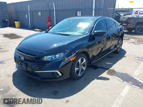 2019 Honda Civic Sedan LX with VIN 19XFC2F61KE202252, listed as a IAAI auction lot 42139362 with 37,128 mi miles. Bid and sale history available at carsss.com. Image 17.