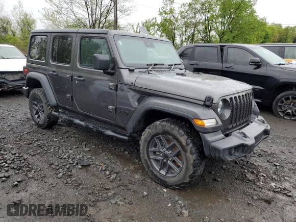 2024 Jeep Wrangler Sport с VIN 1C4PJXKN4RW208552, выставлен на аукционе Copart как лот 55834785 с пробегом 45 479 миль миль и Списание • Salvage title. История ставок и продаж доступна на DreamBid. Изображение 4.