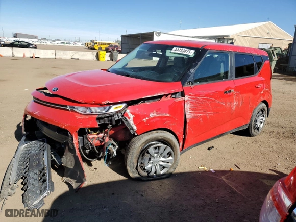 2020 Kia Soul LX with VIN KNDJ23AU2L7720722, listed as a Copart auction lot 44430815 with 46,649 mi miles and Salvage Title. Bid and sale history available at carsss.com. Image 1.