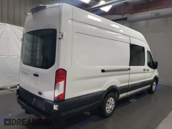 2021 Ford Transit Cargo with VIN 1FTBW3X83MKA02596, listed as a Copart auction lot 53997555 with 114,485 mi miles and Clean Title. Bid and sale history available at carsss.com. Image 3.