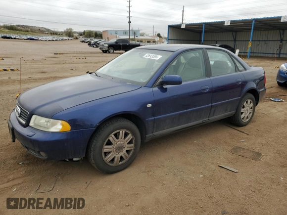 2001 Audi A4 with VIN WAUDC68D51A054972, listed as a Copart auction lot 53693395 with 149,842 mi miles and Clean title. Bid and sale history available at DreamBid. Image 1.