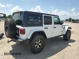 2020 Jeep Wrangler Unlimited Rubicon with VIN 1C4HJXFG3LW184249, listed as a Copart auction lot 56423665 with 63,111 mi miles and Salvage title. Bid and sale history available at DreamBid. Image 3.