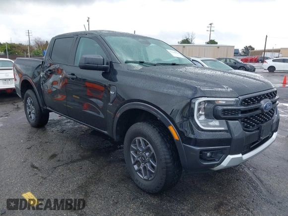 2024 Ford Ranger XLT with VIN 1FTER4HH5RLE20541, listed as a IAAI auction lot 41763070 with 4,947 mi miles. Bid and sale history available at carsss.com. Image 1.
