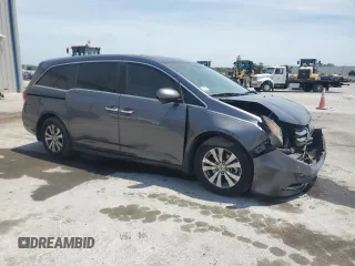 2016 Honda Odyssey EX-L with VIN 5FNRL5H60GB056665, listed as a Copart auction lot 53809485 with 189,197 mi miles and Salvage Title. Bid and sale history available at carsss.com. Image 4.
