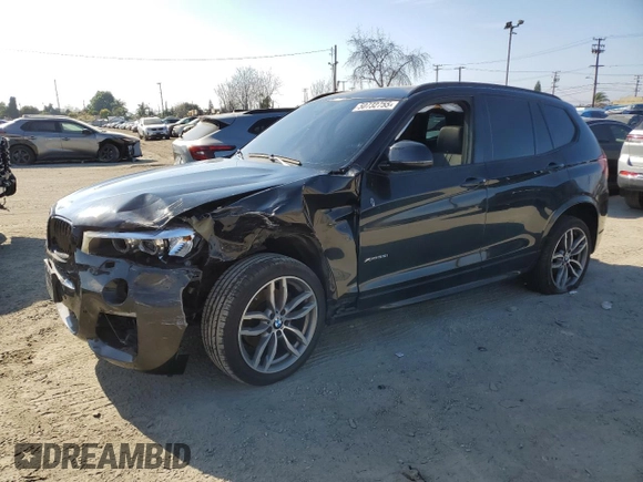 2017 BMW X3 xDrive35i with VIN 5UXWX7C59H0U41674, listed as a Copart auction lot 50732755 with Not Provided miles and Clean Title. Bid and sale history available at DreamBid. Image 1.