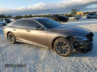 2018 Lexus LS with VIN JTHB51FF3J5005465, listed as a Copart auction lot 83081654 with 90,413 mi miles and Salvage Title. Bid and sale history available at carsss.com. Image 4.