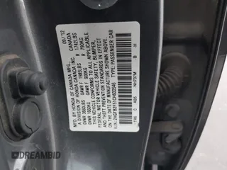 2012 Honda Civic LX z VIN 2HGFB2F51CH600546, wystawiony jako IAAI lot #41920265 z przebiegiem 196 599 mil mil oraz . Historia ofert i sprzedaży dostępna na DreamBid. Obrazek 9.
