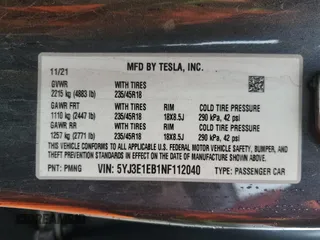 2022 Tesla Model 3 Long Range with VIN 5YJ3E1EB1NF112040, listed as a Copart auction lot 48695485 with 51,683 mi miles and Salvage Title. Bid and sale history available at DreamBid. Image 13.
