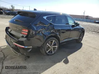 2025 Genesis GV80 z VIN KMUHDESC9SU214604, wystawiony jako Copart lot #50236995 z przebiegiem 4746 mil mil oraz Szkody całkowita. Historia ofert i sprzedaży dostępna na DreamBid. Obrazek 3.