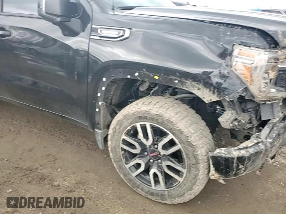 2021 GMC Sierra 1500 AT4 with VIN 3GTU9EET1MG464553, listed as a Copart auction lot 42709005 with 43,071 mi miles and Salvage Title. Bid and sale history available at carsss.com. Image 11.