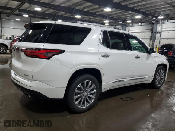 2023 Chevrolet Traverse Premier with VIN 1GNEVKKW1PJ122981, listed as a Copart auction lot 59181705 with 62,464 mi miles and Salvage title. Bid and sale history available at DreamBid. Image 3.