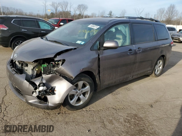2014 Toyota Sienna LE AAS with VIN 5TDKK3DCXES421821, listed as a Copart auction lot 43223295 with 163,575 mi miles and Non Repairable. Bid and sale history available at carsss.com. Image 1.