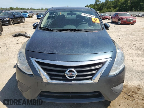 2016 Nissan Versa S Plus with VIN 3N1CN7AP6GL876445, listed as a Copart auction lot 55238775 with 133,231 mi miles and Salvage title. Bid and sale history available at DreamBid. Image 5.