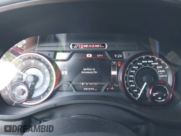 2019 Ram 1500 Rebel z VIN 1C6SRFLT2KN696557, wystawiony jako IAAI lot #42110931 z przebiegiem 81 372 mil mil oraz . Historia ofert i sprzedaży dostępna na DreamBid. Obrazek 7.