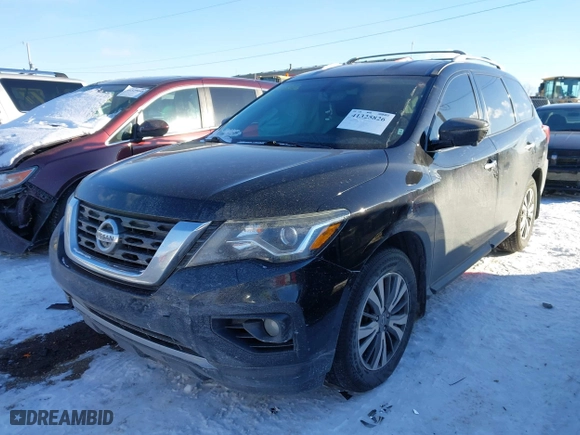 2017 Nissan Pathfinder SV with VIN 5N1DR2MN5HC629476, listed as a IAAI auction lot 41325826 with 87,573 mi miles. Bid and sale history available at carsss.com. Image 17.