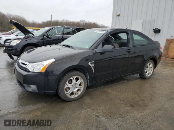 2008 Ford Focus SE with VIN 1FAHP33N28W195802, listed as a Copart auction lot 51786175 with 140,516 mi miles and Salvage Title. Bid and sale history available at carsss.com. Image 1.