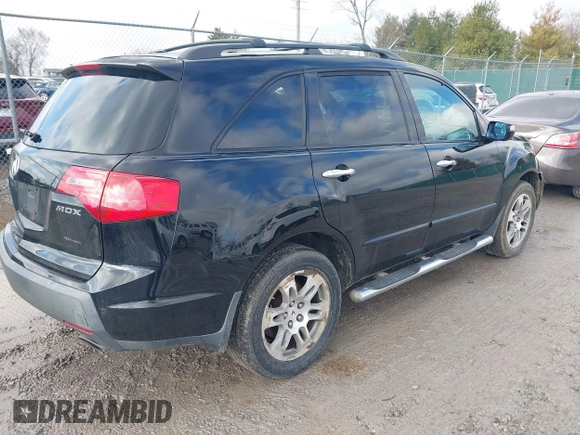 2007 Acura MDX with VIN 2HNYD28297H533389, listed as a IAAI auction lot 41679264 with 219,440 mi miles. Bid and sale history available at carsss.com. Image 4.