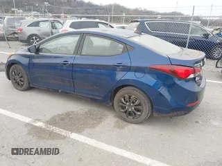 2016 Hyundai Elantra SE with VIN 5NPDH4AE7GH672890, listed as a IAAI auction lot 41087145 with 157,540 mi miles. Bid and sale history available at carsss.com. Image 3.