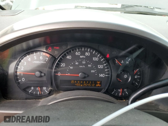 2005 Nissan Titan LE with VIN 1N6AA07B25N561106, listed as a Copart auction lot 50073555 with 264,512 mi miles and Clean Title. Bid and sale history available at carsss.com. Image 9.
