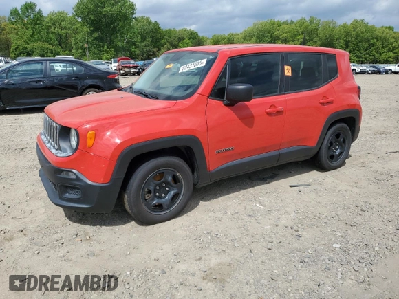 2017 Jeep Renegade Sport z VIN ZACCJAAB9HPF35320, wystawiony jako Copart lot #52431005 z przebiegiem 137 307 mil mil oraz Szkoda całkowita • Salvage title. Historia ofert i sprzedaży dostępna na DreamBid. Obrazek 1.